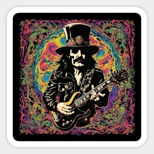 Psychedelic Music Legend Art - Lemmy Sticker